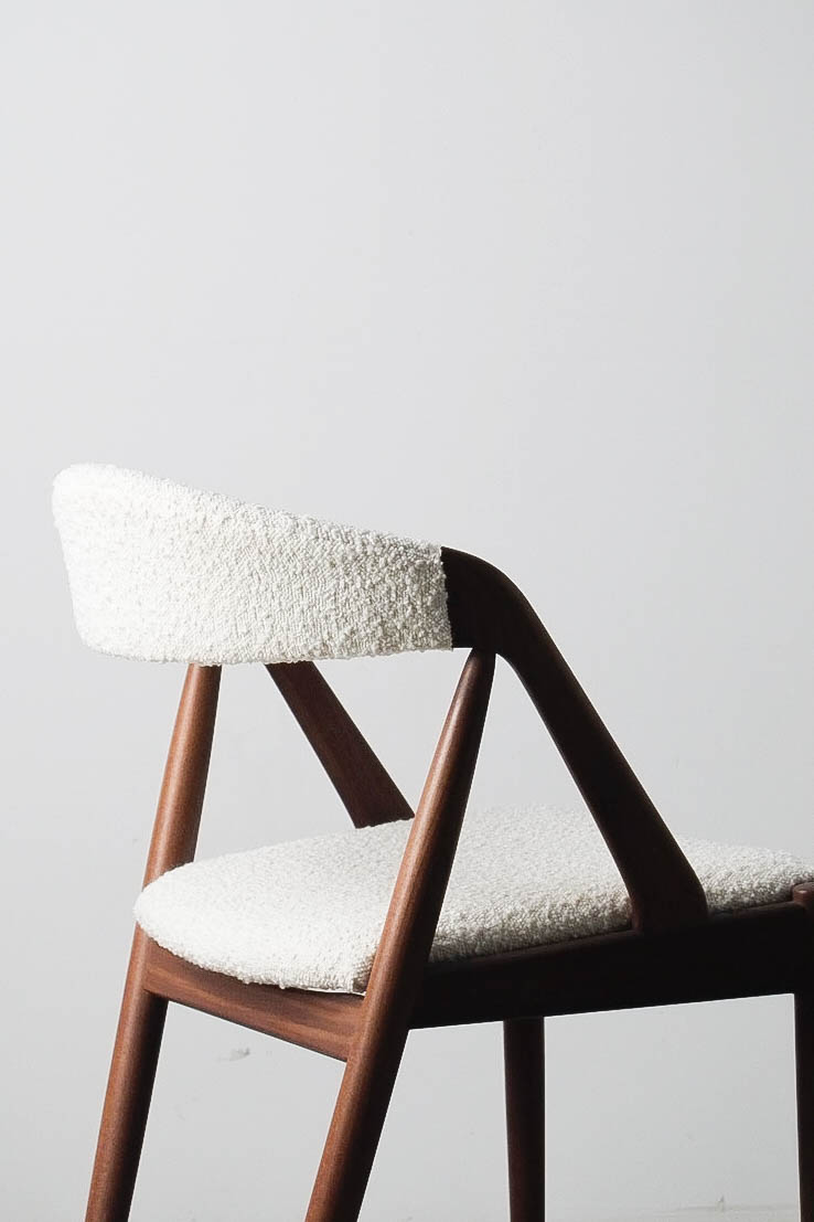 sillas de comedor kai kristiansen de madera de teca diseño nordico