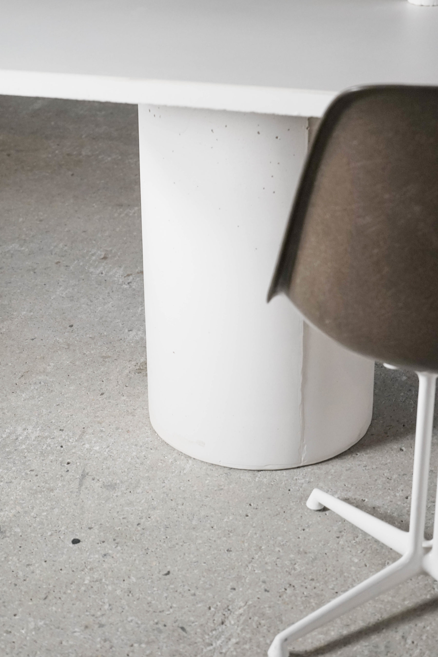 mesa de diseño de cemento hecha a medida