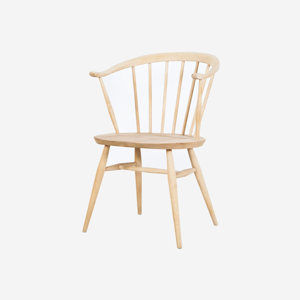 silla ercol de madera vintage